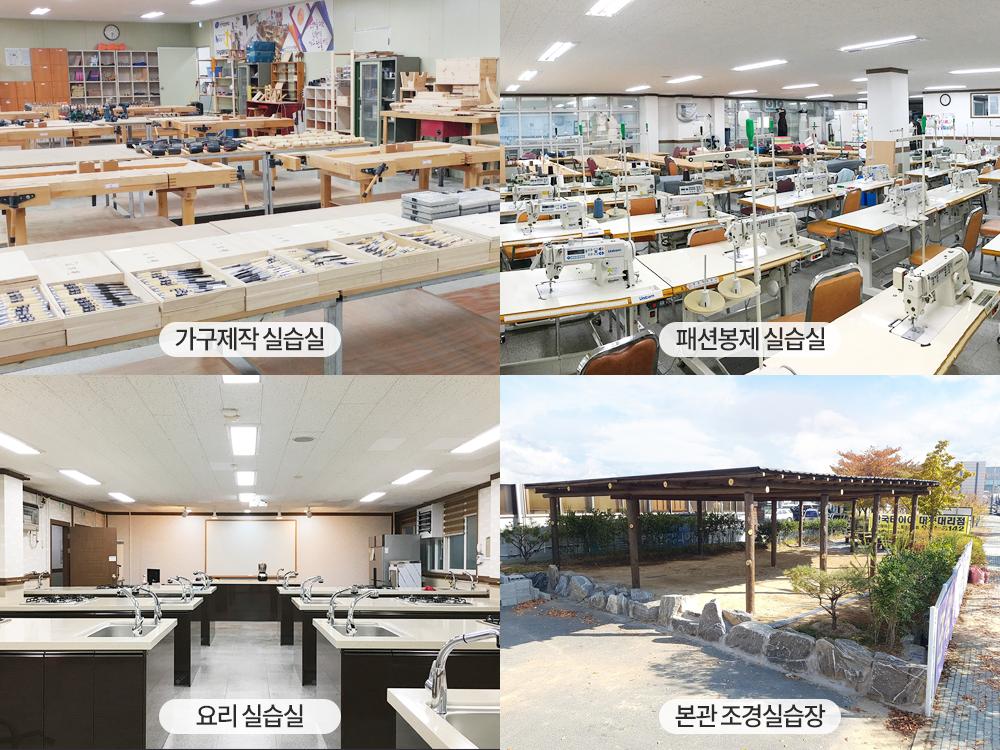 가구/패션/요리/조경 실습실